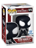 Funko Pop Spider-Man 2 Peter Parker Symbiote Suit Funko Shop Exclusive 975 Vinyl Figure