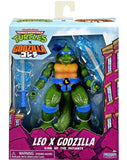 **Pre Order**Playmates TMNT Teenage Mutant Ninja Turtles x Godzilla Leo x Godizilla Action Figure