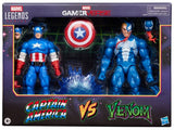 Marvel Legends Gamerverse Captain America vs. Venom 2 pk Action Figure