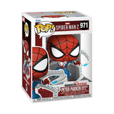 **Pre Order**Funko Pop Spider-Man 2 Gamerverse Peter Parker Advanced Suit 2.0 Vinyl Figure