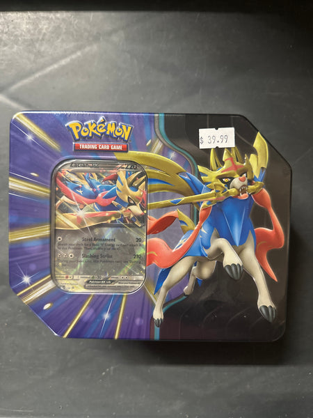 zacian booster box POKEMON Zacian ex Tin 5 Booster Packs – Toyz in the Box