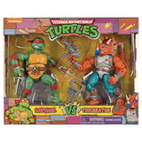 Playmates TMNT Teenage Mutant Ninja Turtles Classic Raphael vs. Triceraton 2 pack Action Figure