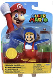Jakks Pacific Super Mario Penguin Mario with Coin Action Figure