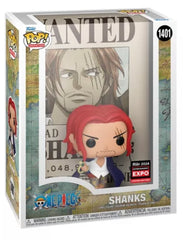 Funko Pop One Piece Shanks Wanted Poster 2024 C2E2 Expo Shared Exclusive 1401 Vinyl Figure