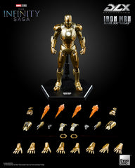 **Pre Order**Threezero Marvel Studios: The Infinity Saga - DLX Iron Man Mark 21 “Midas” Action Figure