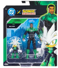 Jakks Pacific DC x Sonic The Hedgehog Silver and Green Lantern Action Figure