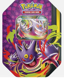 POKEMON Mega Moonlight  Mega Gengar ex Tin 4 Booster Packs