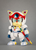 Bellfine Samurai Pizza Cats Yattarou & Toritsukkun 1/12 PLASTIC MODEL KIT