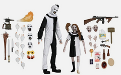 NECA Terrifier 2 Ultimate Art the Clown & Little Pale Girl Action Figure