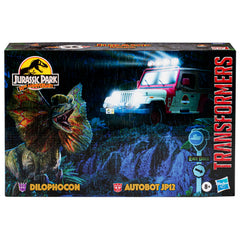 Transformers Collaborative Jurassic Park x Transformers Dilophocon and Autobotj JP12 Action Figure