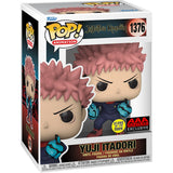 Funko Pop Jujutsu Kaisen Yuji Itadori DIvergent Fist GITD AAA Exclusive 1376 Vinyl Figure