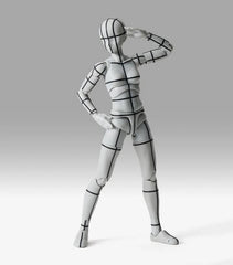 S.H. Figuarts Body-Chan - Sports - Edition Wire Frame (Gray Color ver.) Action Figure