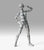 S.H. Figuarts Body-Chan - Sports - Edition Wire Frame (Gray Color ver.) Action Figure