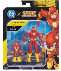 Jakks Pacific DC x Sonic The Hedgehog Sonic and Flash Action Figure