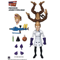 **Pre Order**Premium Dna Toys Earthworm Jim Professor Monkey-For-A-Head Action Figure