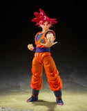 **Pre Order**S.H. Figuarts Super Saiyan God Son Goku - Saiyan God of Virtue - "Dragon Ball Super" Action Figure