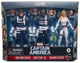 Marvel Legends Captain America Dum Dum Dugan, Sharon Carter & Nick Fury Jr. 3 Pack Action Figure