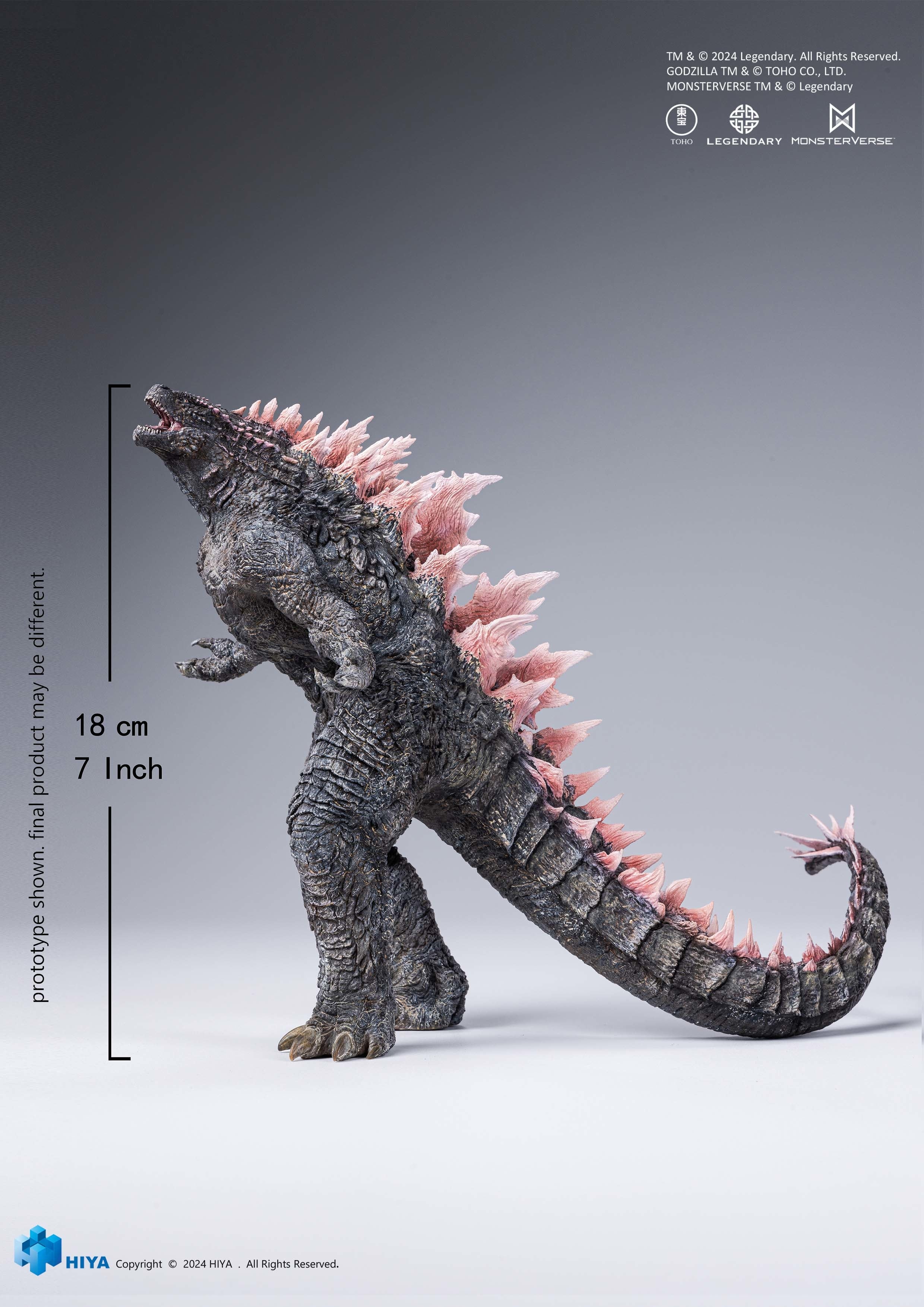 【HIYA TOYS】新品 バーニングゴジラ バトルバージョン GODZILLA HIYA Exquisite Basic Series None Scale 7 Inch Godzilla King