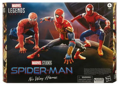 Marvel Legends Spider-Man No Way Home 3 Pack Toby Andrew Tom Action Figure