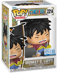 Funko Pop One Piece Monkey D. Luffy with Flag Exclusive 2214 Vinyl Figure