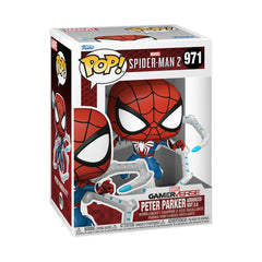 Funko Pop Spider-Man 2 Gamerverse Peter Parker Advanced Suit 2.0 971 Vinyl Figure