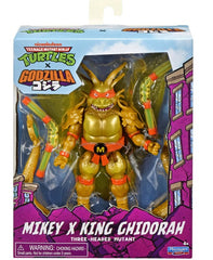**Pre Order**Playmates TMNT Teenage Mutant Ninja Turtles x Godzilla Mikey x King Ghidorah Action Figure