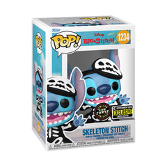 Funko Pop Lilo & Stitch Skeleton Stitch EE Exclusive GITD CHASE 1234 Vinyl Figure