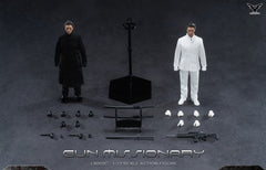 BroToys 1/12 Black & White Gun Missionary Action Figure