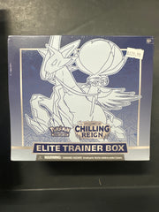 POKEMON Chilling Reign Ice Rider ETB Elite Trainer Box 8 BOOSTER PACK
