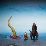 **Pre Order**S.H. MonsterArts Godzilla [2016] The Second Form & Third Form & Giant Unidentified Creature Set "Godzilla" Action Figure