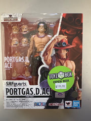 **Open Box**S.H. Figuarts Portgas.D.Ace - Fire Fist - "One Piece" Action Figure