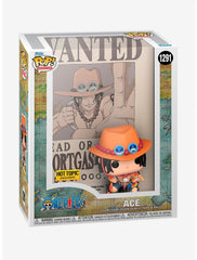 Funko Pop One Piece Ace Wanted Poster Cover Hot Topic Exclusive Vinyl 1291 Figure