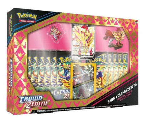 pokemon crown zenith booster pack POKEMON Crown Zenith Shiny Zamazenta Premium Figure Collection Box 11 – Toyz in the Box
