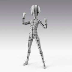 **Pre Order**S.H. Figuarts Body-Kun -Ken Sugimori- Edition -Wireframe- (Gray Color Ver.) Action Figure