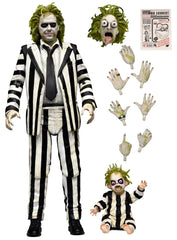 NECA BEETLEJUICE BEETLEJUICE  ULTIMATE STRIPED SUIT - BEETLEJUICE Action Figure