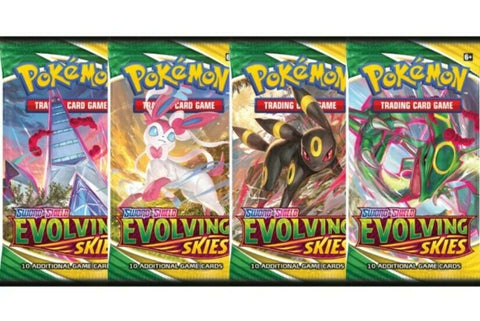 POKEMON Evolving Skies BOOSTER Pack Toyz in the Box POKEMON Evolving Skies BOOSTER Pack Toyz in the Box