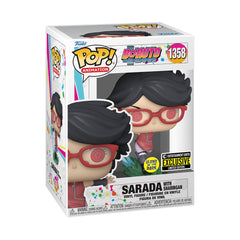 Funko Pop Boruto Sarada with Sharingan GITD EE Exclusive 1358 Vinyl Figure