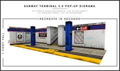 Extreme Sets Subway Terminal 3.0 Pop-Up DIorama Display 1/12 Scale Action Figures
