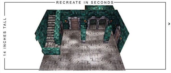 Extreme Sets Dungeon Pop-Up DIorama Display 1/12 Scale Action Figures ...