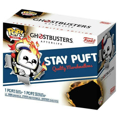 Funko Pop Tees Ghostbusters Afterlife Mini Puft on Fire w/ L shirt Vinyl Figure