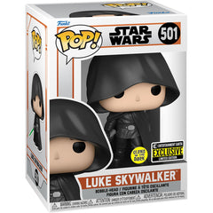 Funko Pop The Mandalorian Luke Skywalker GITD Exclusive 501 Vinyl Figure