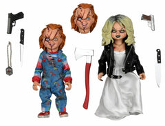 NECA Bride of Chucky Clothed Chucky & Tiffany 2 Pack Action Figure