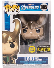 Funko Pop Avengers Loki with Scepter Exclusive 985 Vinyl Figure