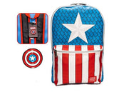 Loungefly Captain America Cosplay with Pin Set Exclusive Backpack