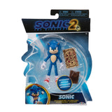 Jakks Pacific Sonic The Hedgehog 2 Movie Sonic with Map & Ring Action Figure