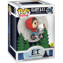 Funko Pop E.T. 40th Anniversary Elliot and E.T. Flying GITD Moment 1259 Vinyl Figure