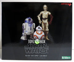 Kotobukiya Star Wars C-3PO R2-D2 and BB-8 The Force Awakens Artfx+ Statue - Toyz in the Box