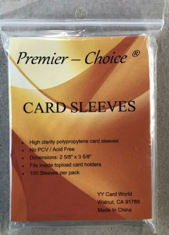 pro safe card sleeves Pro Safe or Premier Choice CARD Penny SLEEVES 100 Pk – Toyz in the Box