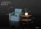 1/12 Action Figure Accesories DP-001 Diorama Props Single Sofa Set