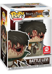 Funko Pop Attack on Titan Battle Levi AE Exclusive 1169 Vinyl Figure